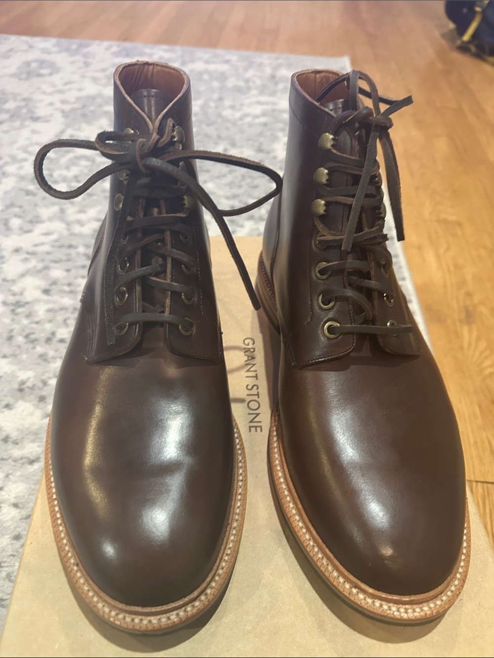 Grant Stone Diesel Boot Crimson Chromexcel 10.5 EEE B Grade Never Worn
